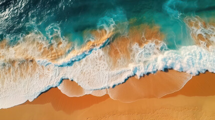 Obraz na płótnie Canvas Beautiful beach, view from above.