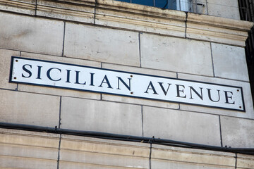 Sicilian Avenue in London, UK