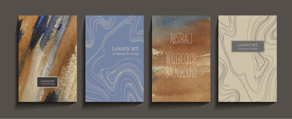 luxury background banner watercolor