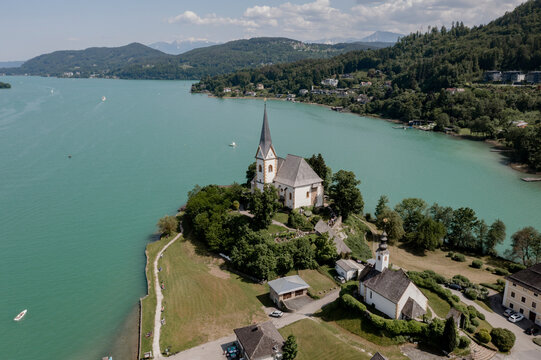 Maria W&ouml;rth, Pfarrkirche, K&auml;rnten am W&ouml;rthersee