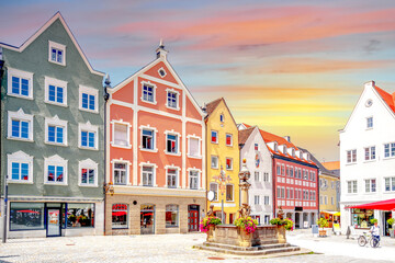 Altstadt, Weilheim in Bayern, Deutschland