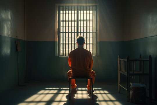 Man sitting in Prison - Prisoner