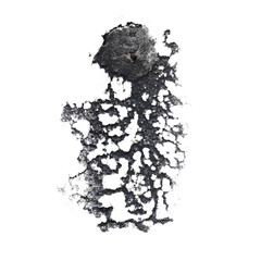 grime stain on the wall cut out transparent background