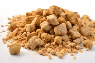 Mycoprotein is an alternative, nutritious protein source with a meat-like texture made from Fusarium venenatum. Mycoprotein is a type of protein that comes from a fungus. AI generative