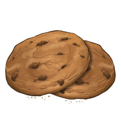 Choco chips illustration
