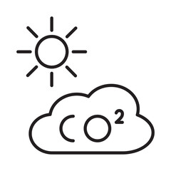 POLUTION design vector icon design vector line icon svg