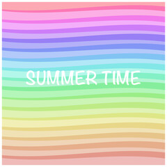 Summer pattern with lettering