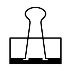 Solid Line Binder Clip design vector icon design vector line icon svg