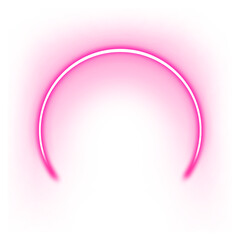 purple semicircle line light neon