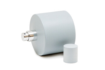 Perfume bottle on a white background