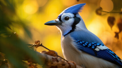 blue jay bird created with Generative AI technology