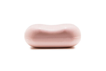 A bar of soap on a white background
