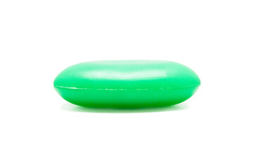 A bar of soap on a white background
