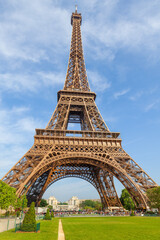 Paris Eiffel Tower and Champ de Mars