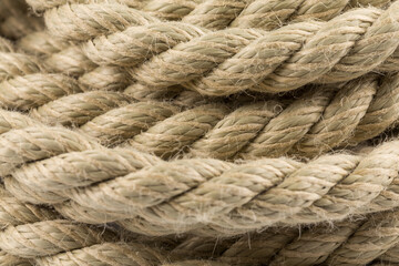 Old rope close up