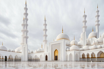 Fototapeta na wymiar a huge beautiful mosque