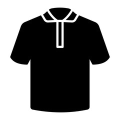 Polo Shirt Glyph Icon