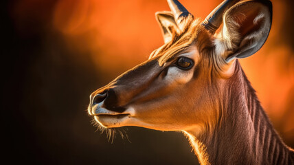 bongo in the wildlife created with Generative AI technology