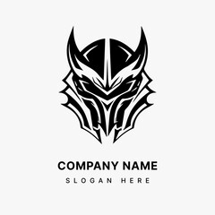 Knightly Armor Emblem  Create a bold and memorable logo design that showcases the strength and courage of a medieval knight. Generative AI