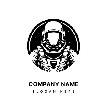 Astronaut logo design hand drawn illustration 
 Generative AI