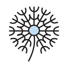 Filled Line DANDELION design vector icon design vector line icon svg