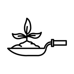 MOVE PLANT design vector icon design vector line icon svg