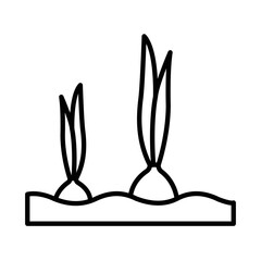 ONION design vector icon design vector line icon svg