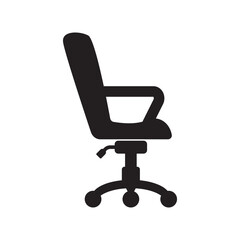 Office chair logo icon,vector illustration template design.