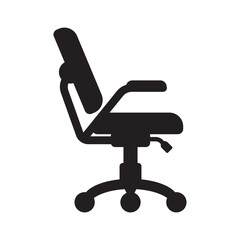 Office chair logo icon,vector illustration template design.