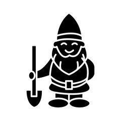 Solid GARDEN GNOME design vector icon design vector line icon svg