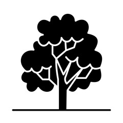 Solid TREE design vector icon design vector line icon svg