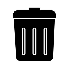Solid TRASH CAN design vector icon design vector line icon svg