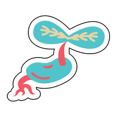 Obraz premium Sticker SPROUTS design vector icon design vector line icon svg