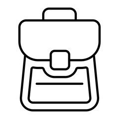 Bagpack Outline Icon