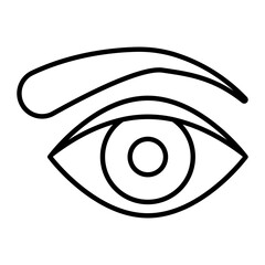 Eyebrow Outline Icon