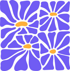 boho abstract floral background texture