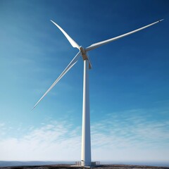wind turbine in the wind