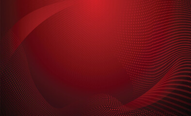 Red abstract background. Abstract background made of curves 