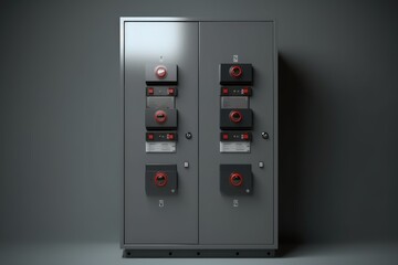 3d render electrical panel photography Generated AI