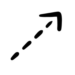 Dotted line arrow element