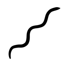 Hand drawn wavvy line