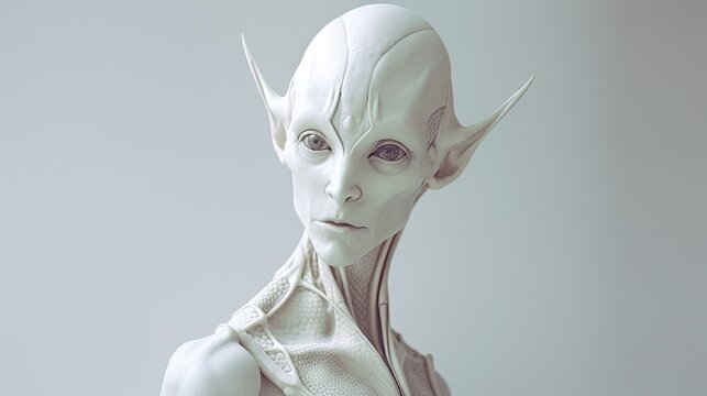 Extraterrestrial alien concept. Generative AI