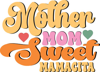 Retro Mom Sublimation Designs