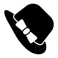 Hat Glyph Icon