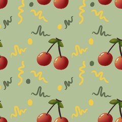 background with cherrys.