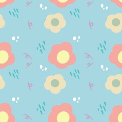 seamless pattern with flowers