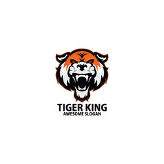 tiger angry logo gaming esport design