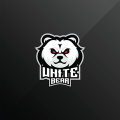 bear angry logo gaming esport design