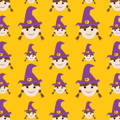 Halloween pattern background. EPS10 Vector. Use for wallpaper, website, template and other design.