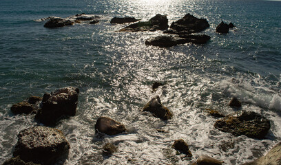 rocks in the sea